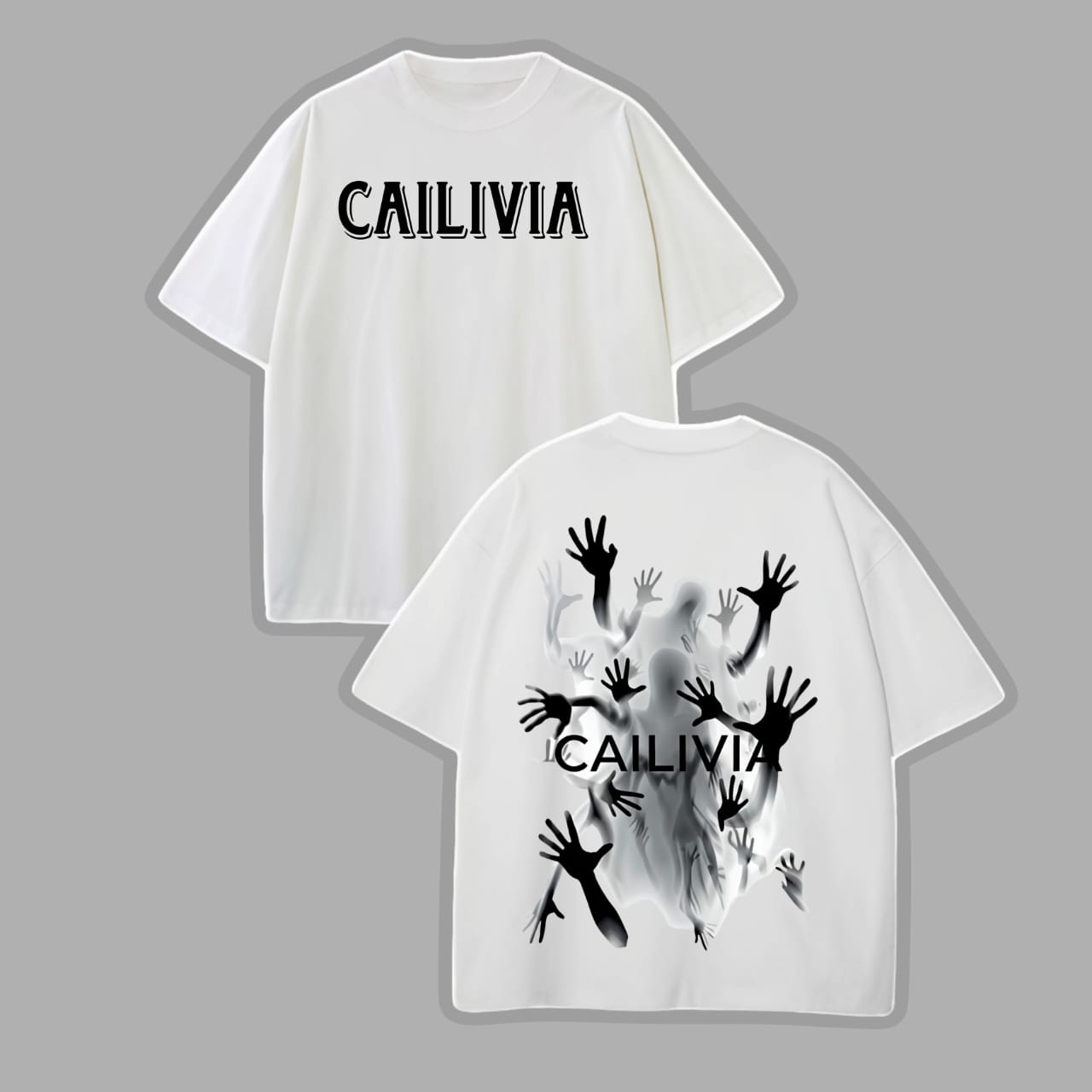 CAILIVIA Phantoms Oversized Graphic T-Shirt